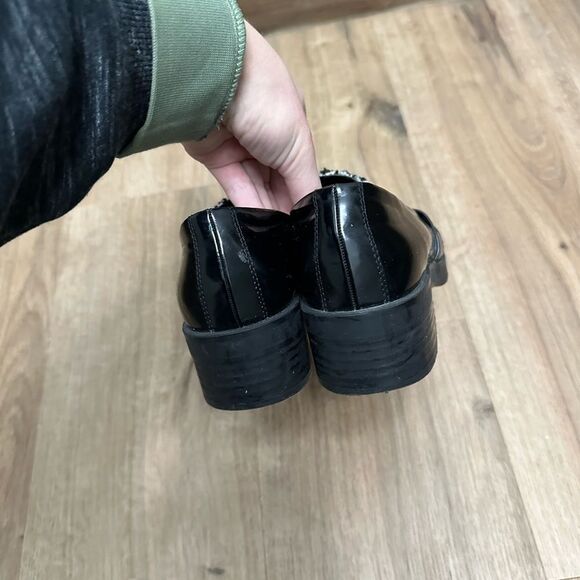 Zara Pointy Toe Patent Leather Loafers Sz 8.5 - Picture 3 of 4